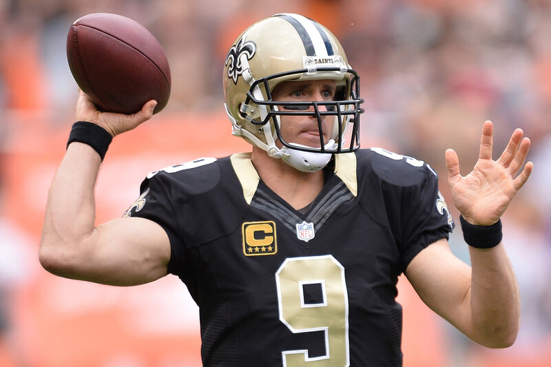 quarterback preparing to throw