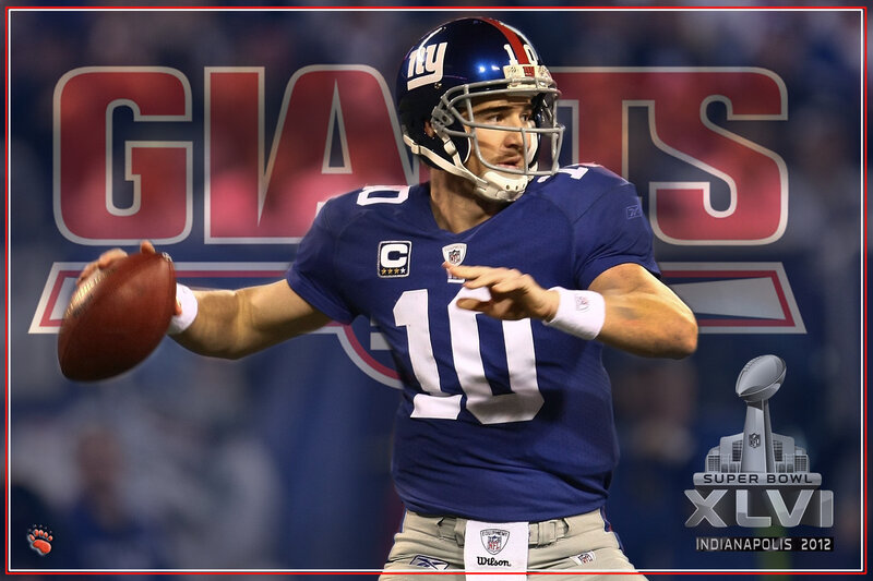 Quarterback Throwing Football — Blue