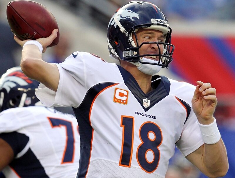 Quarterback Throwing Football — White