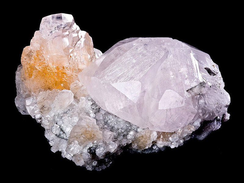 Quartz and Citrine Cluster
