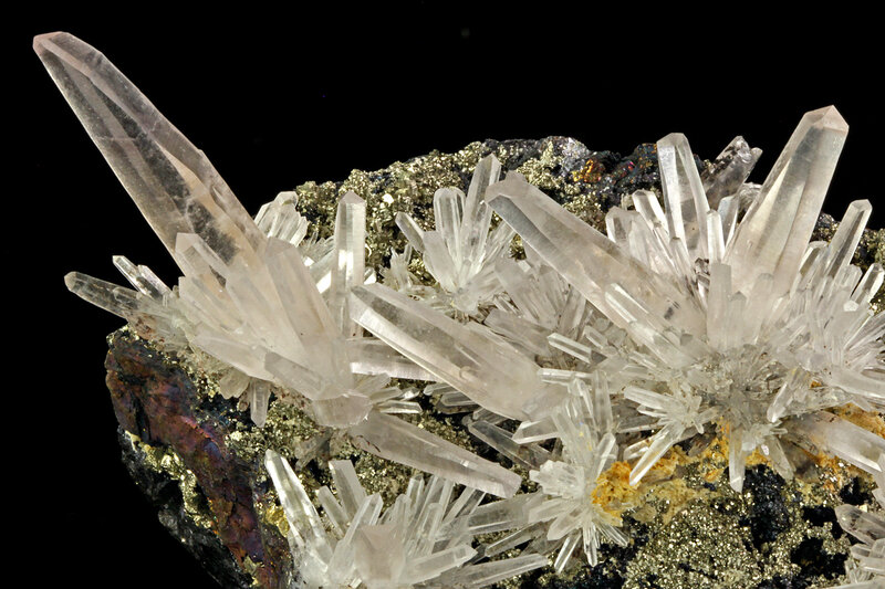 Quartz Crystals on Rock