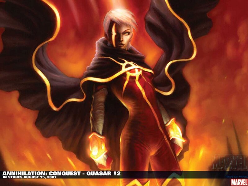 Quasar in fiery battle