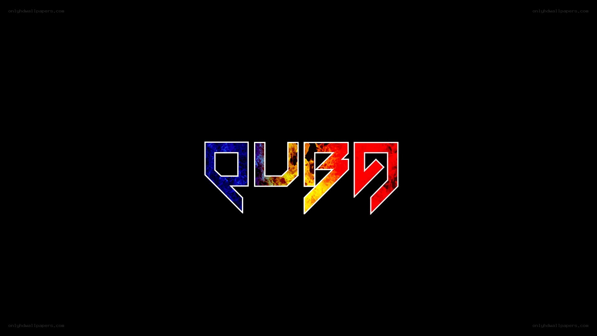 QUBO logo on black background
