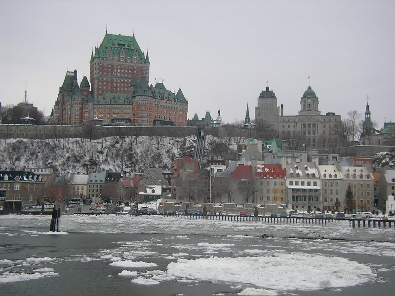 Quebec City in winter