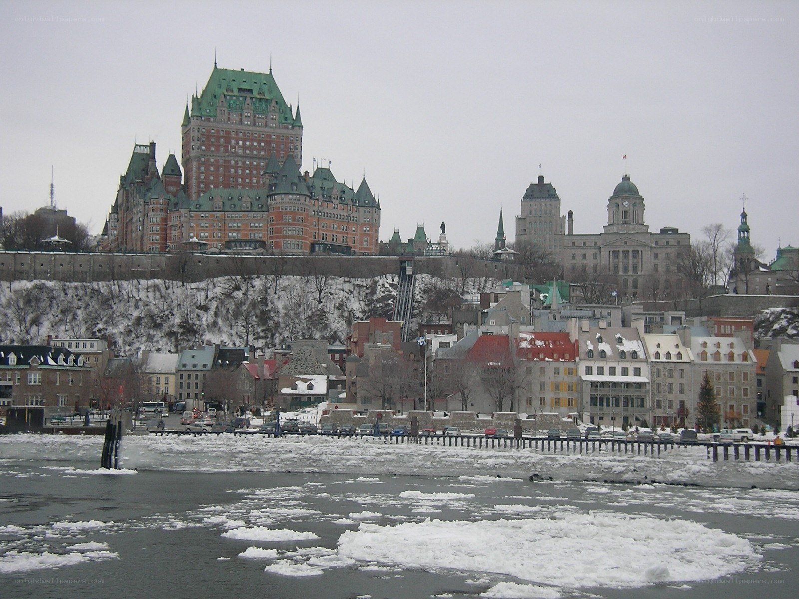 Quebec City in winter