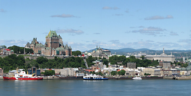 Quebec City skyline with Château Frontenac