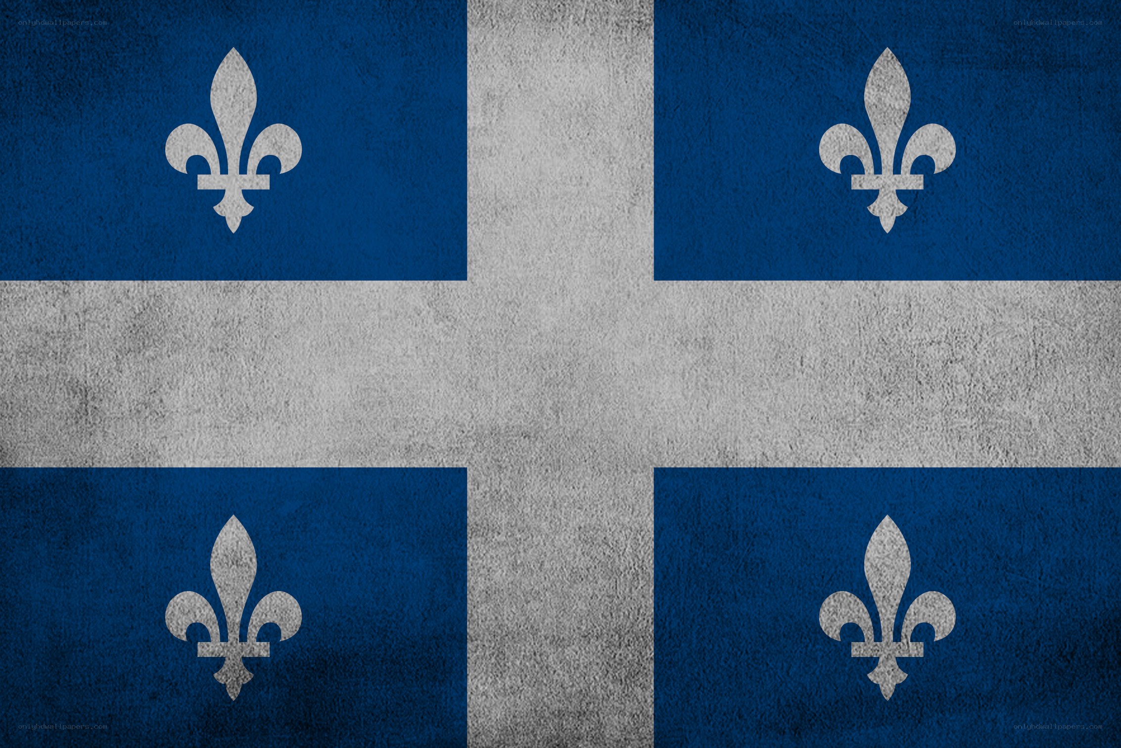 Quebec flag with fleur-de-lis