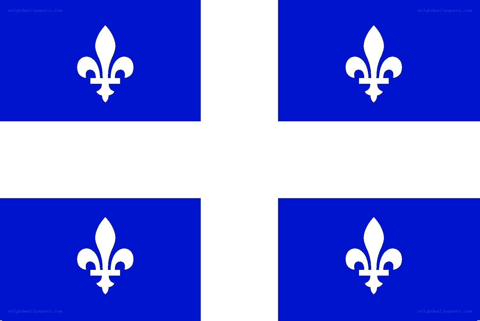 Quebec flag with fleur-de-lis