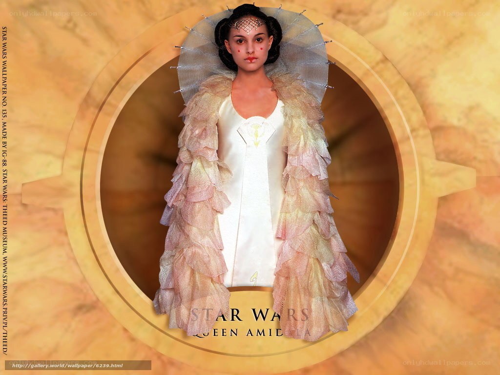 Queen Amidala in ceremonial attire