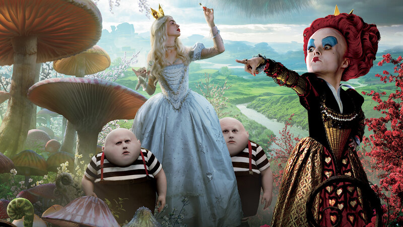 Queen and Characters in Garden