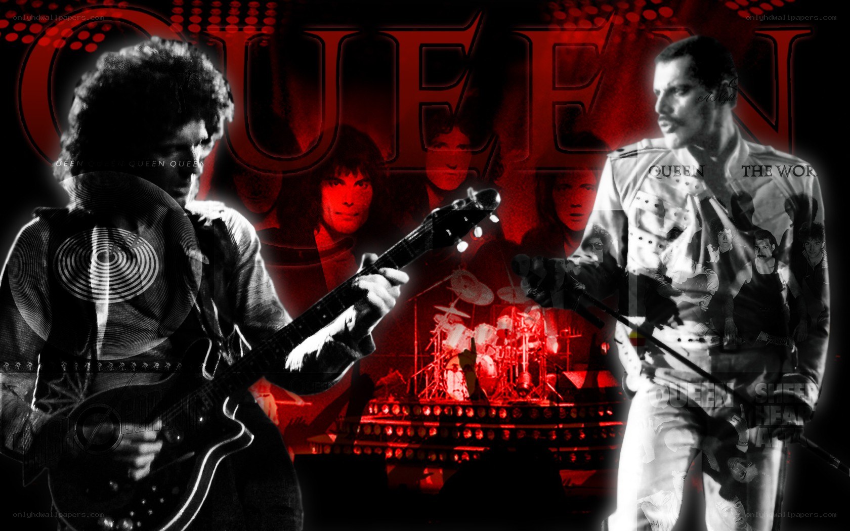 Queen band collage artwork