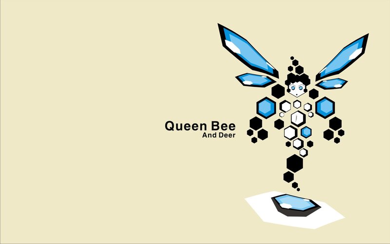 Queen Bee and Deer logo