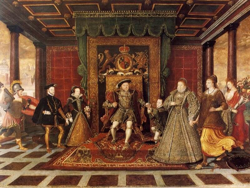 Queen Elizabeth I and court