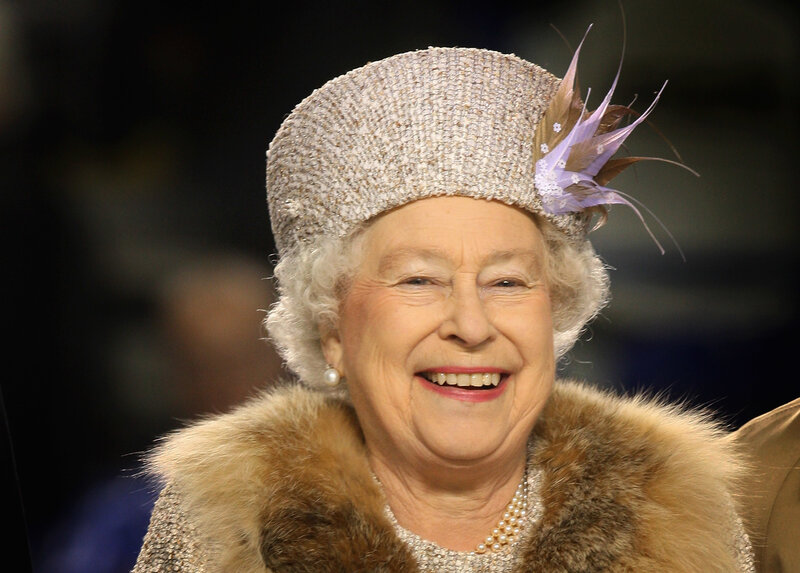 Queen Elizabeth II smiling
