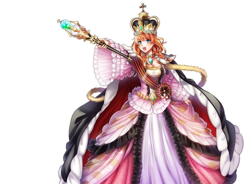Queen in Pink Gown