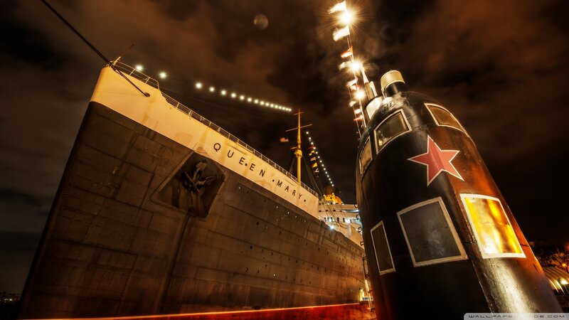Queen Mary Ship — Black