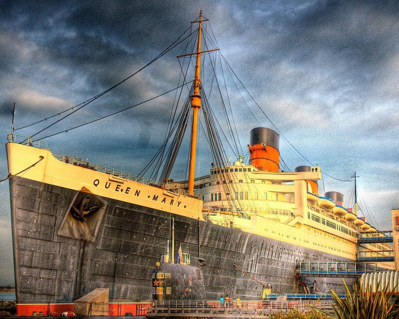 Queen Mary Ship — Yellow