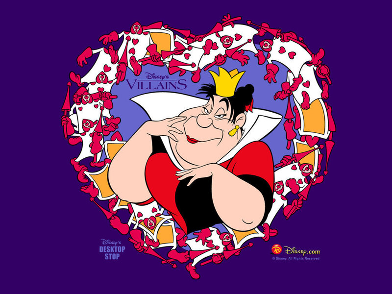 Queen of Hearts Character — Purple