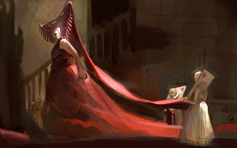 Queen of Hearts concept art