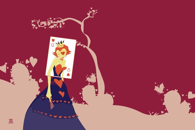 Queen of Hearts illustration