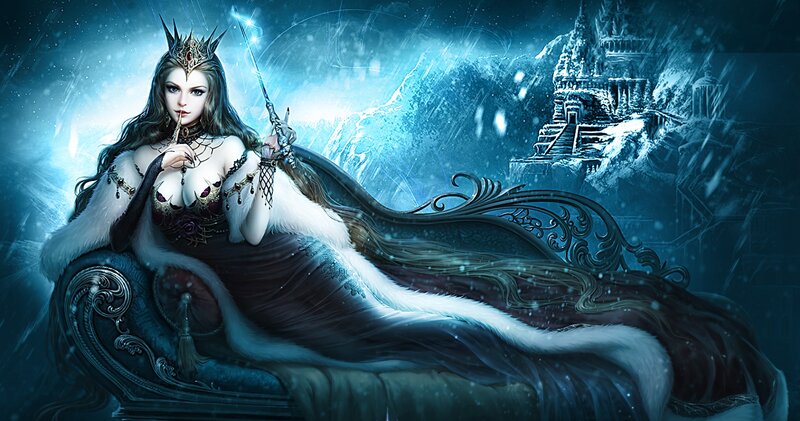 Queen on Throne