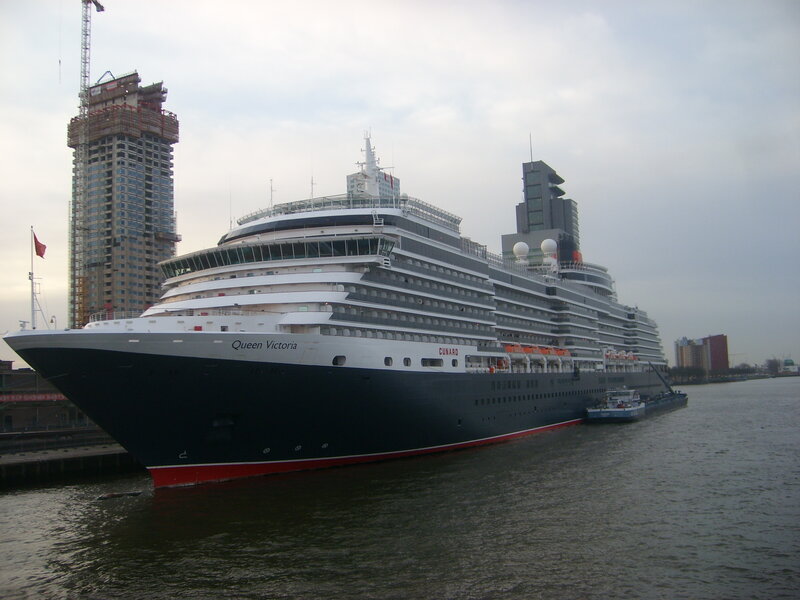 Queen Victoria cruise ship at port