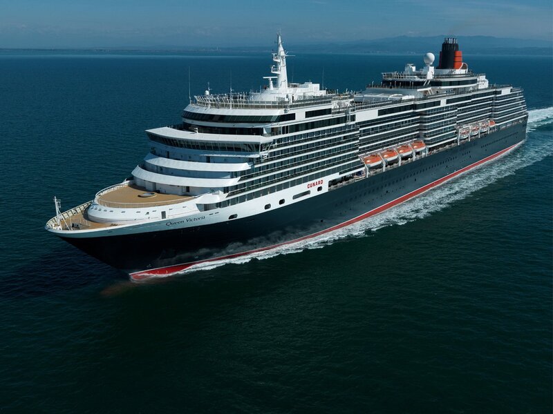Queen Victoria cruise ship at sea