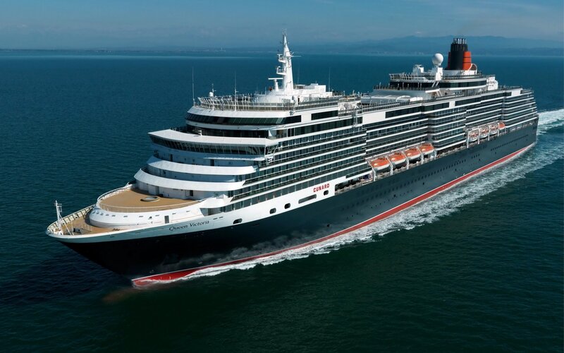 Queen Victoria cruise ship at sea