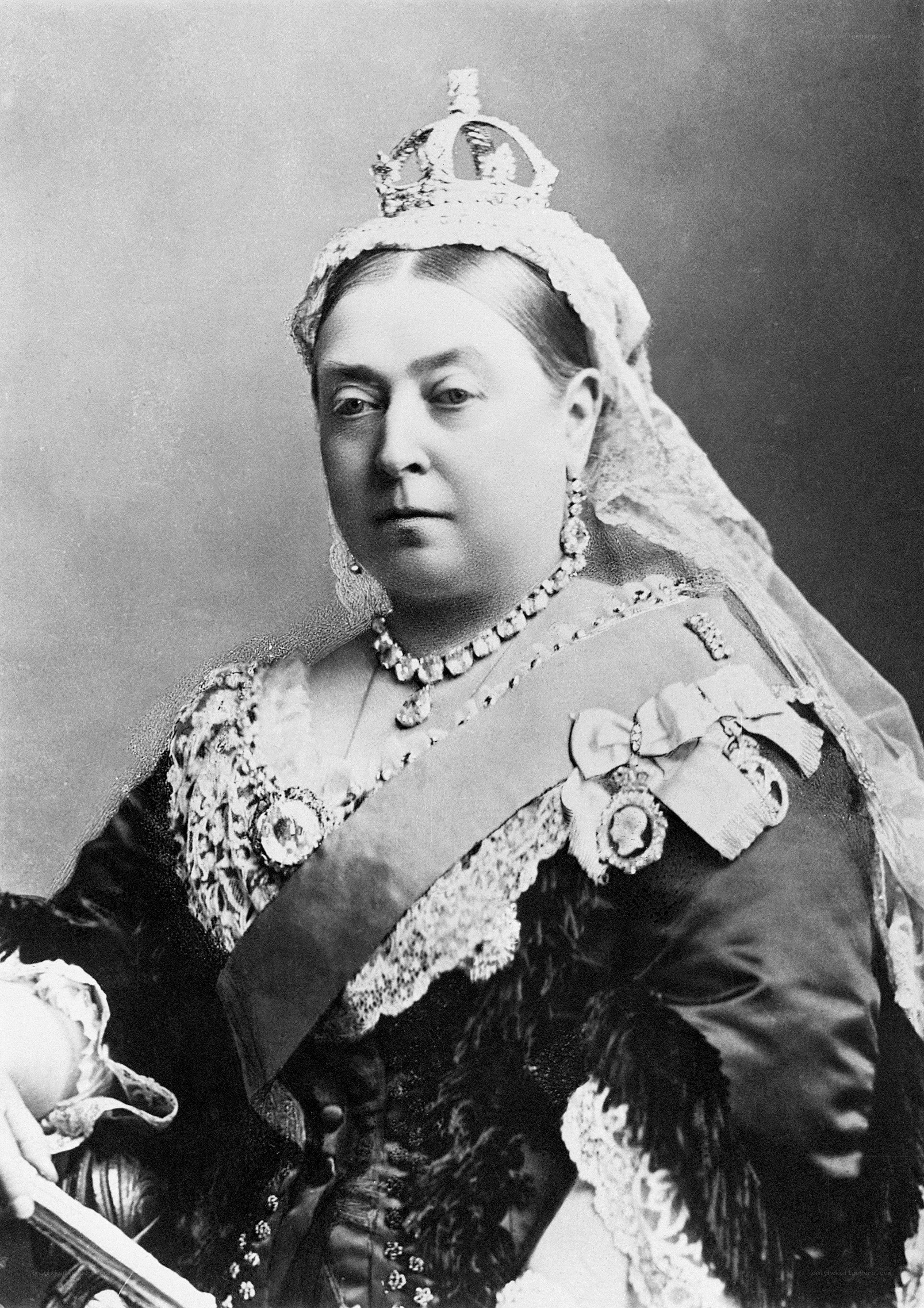 Queen Victoria in coronation attire