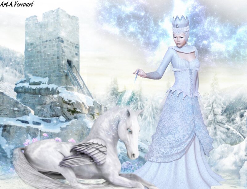 Queen with Winged Horse
