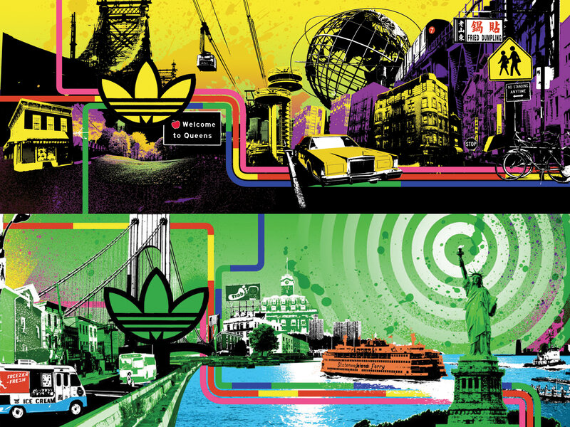 Queens Cityscape Collage