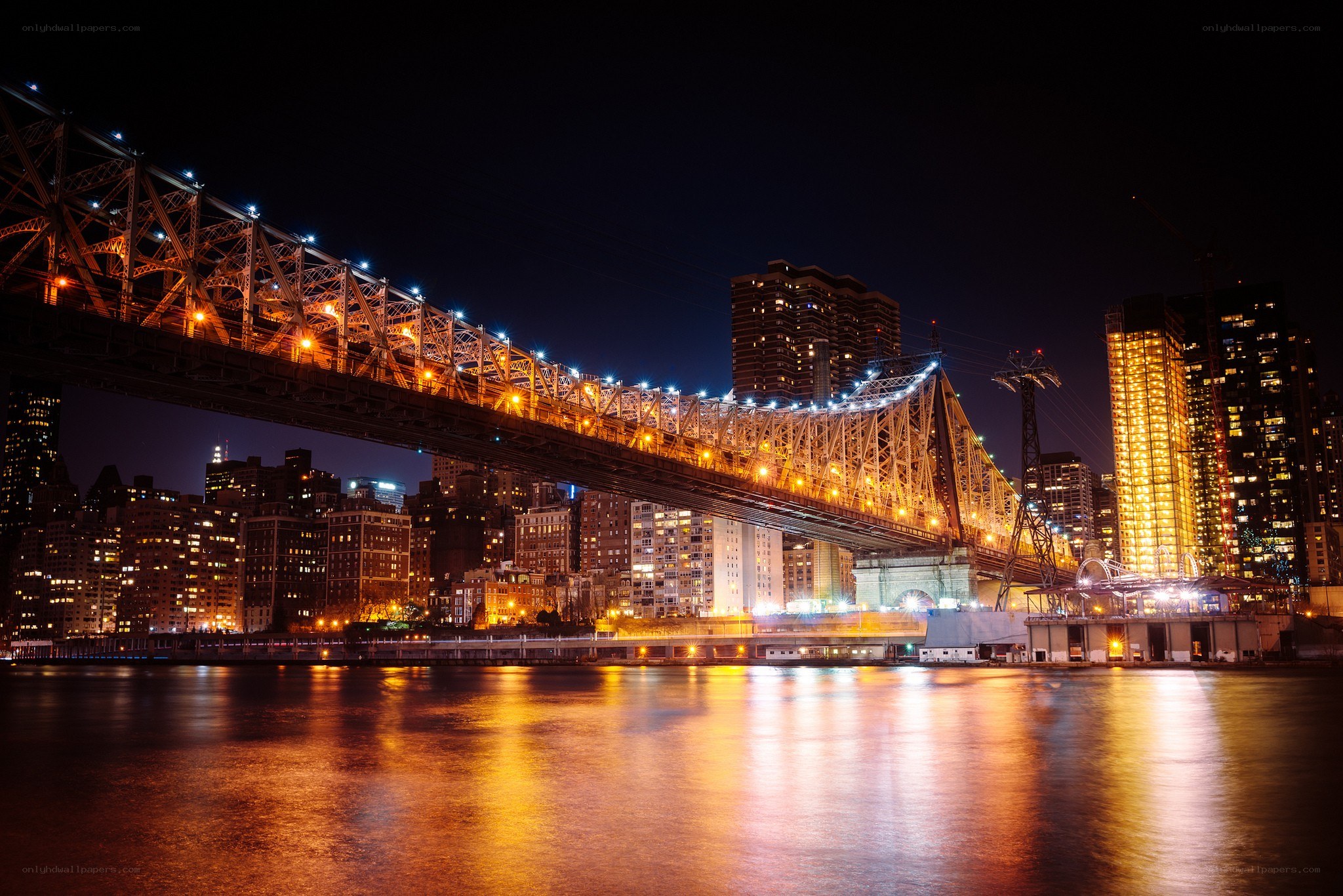 Queensboro Bridge at night