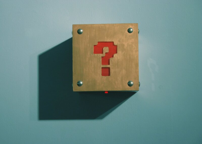 question block on wall
