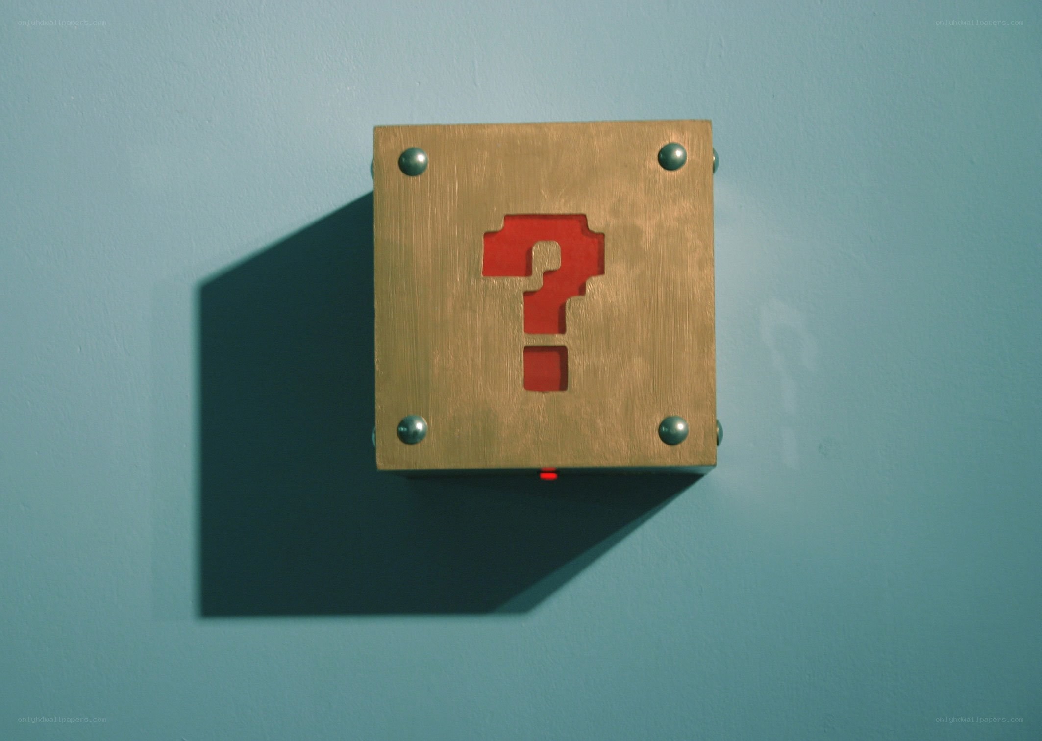 question block on wall
