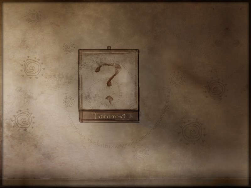 question mark on old paper