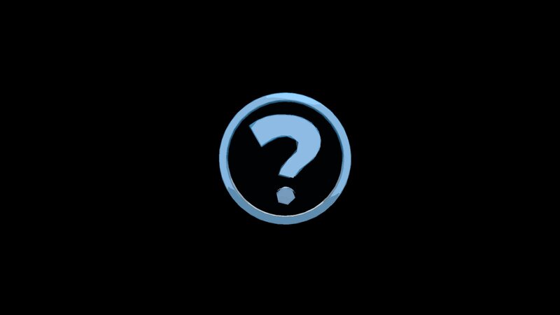 Question Mark Symbol — Blue