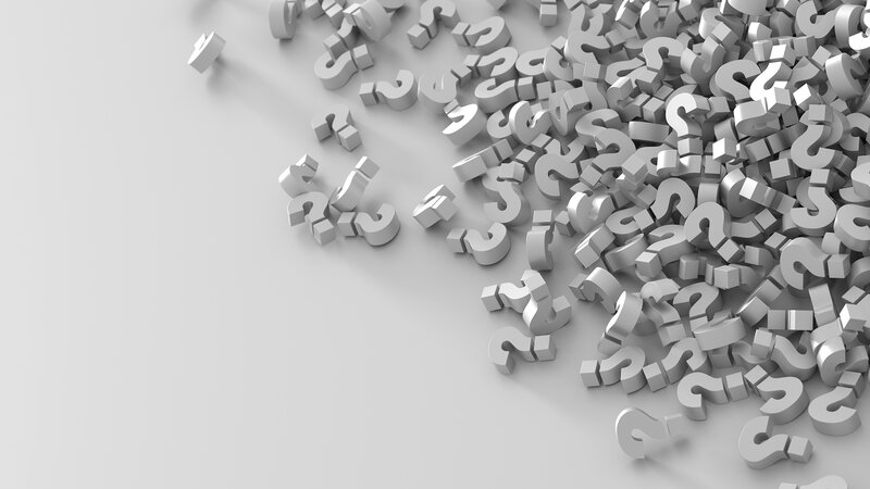Question Marks on Surface