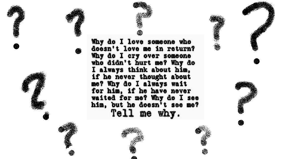 questions about unrequited love