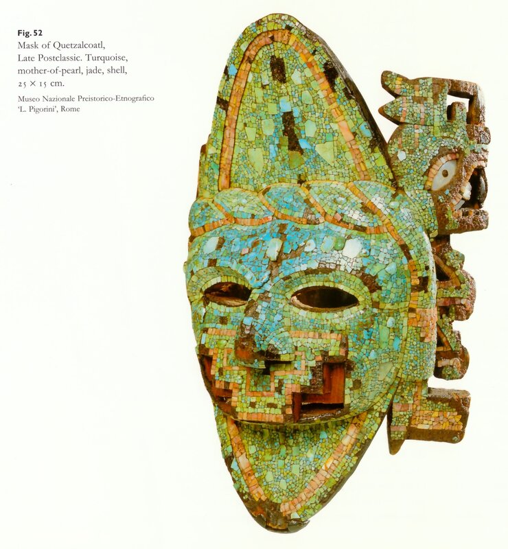 Quetzalcoatl mask mosaic