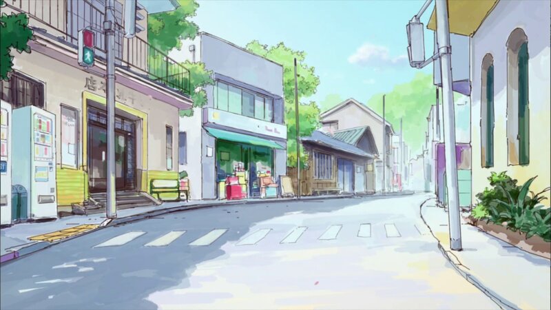 Quiet Japanese street scene