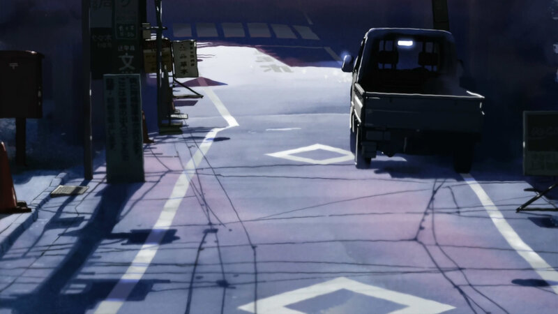 quiet street at dusk