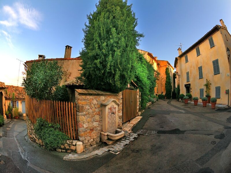 Quiet street in a French village