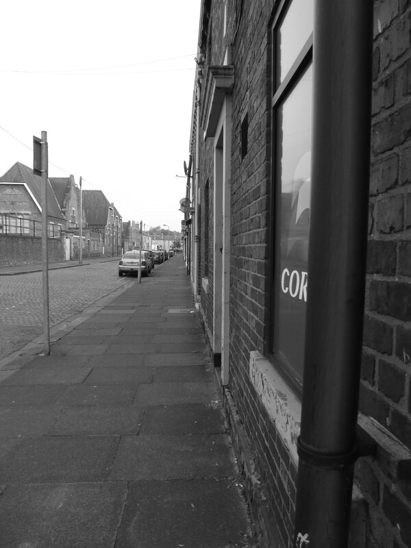 quiet street in a residential area