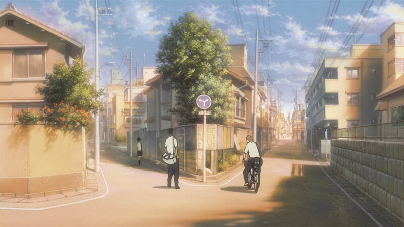 Quiet street in a residential neighborhood