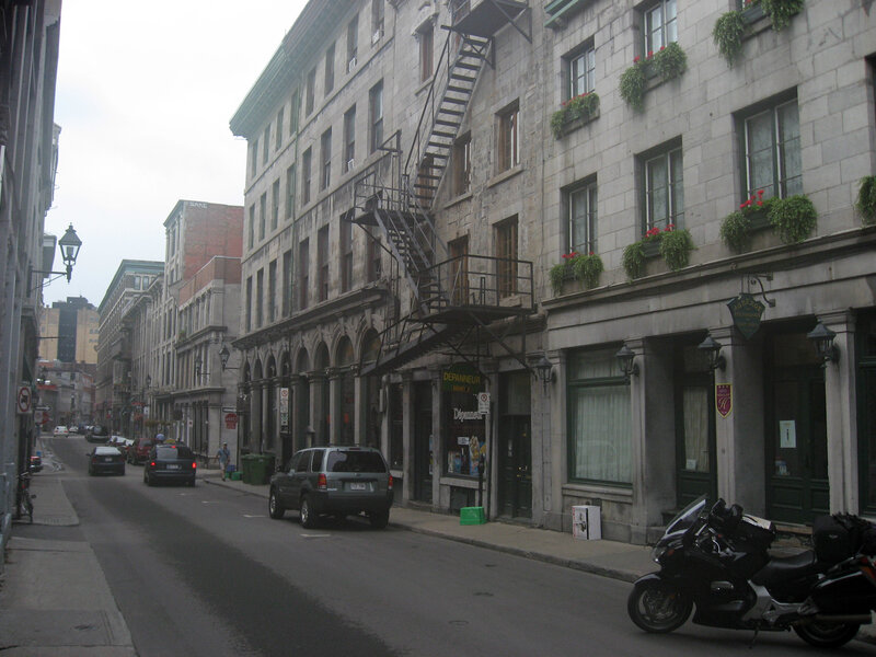 Quiet street in Old Montreal