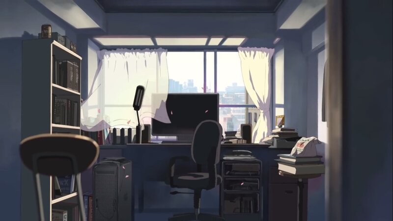 quiet study room at dawn