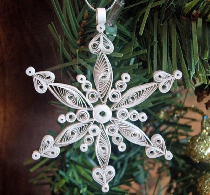 Quilled Snowflake Ornament