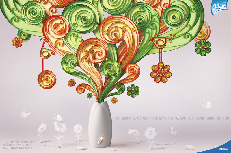 Quilled Tree in Vase