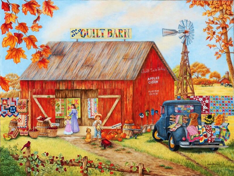 Quilt Barn in Autumn