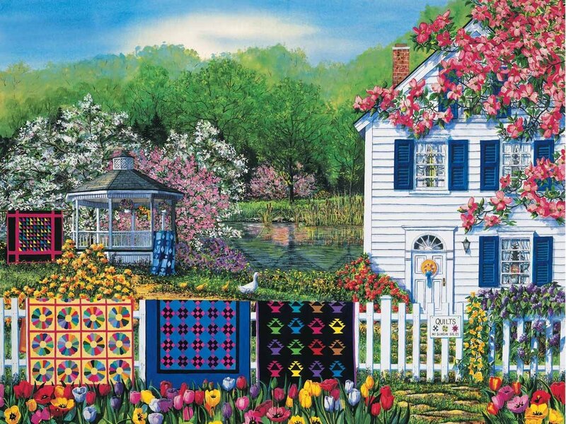 Quilt-covered Fence